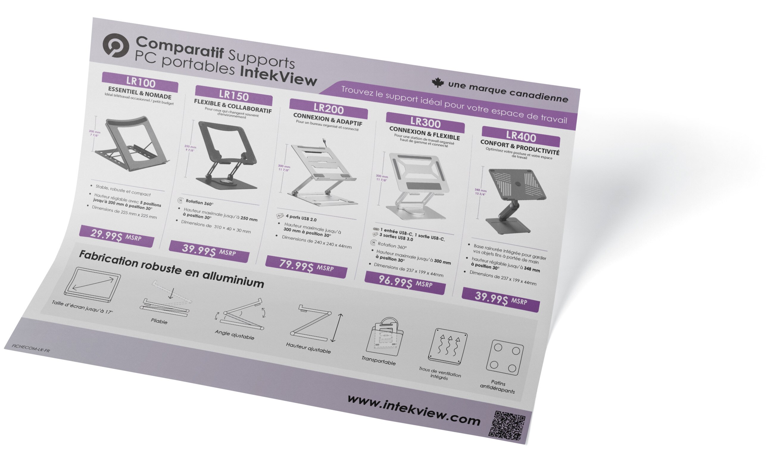 Catalogue produit LR100